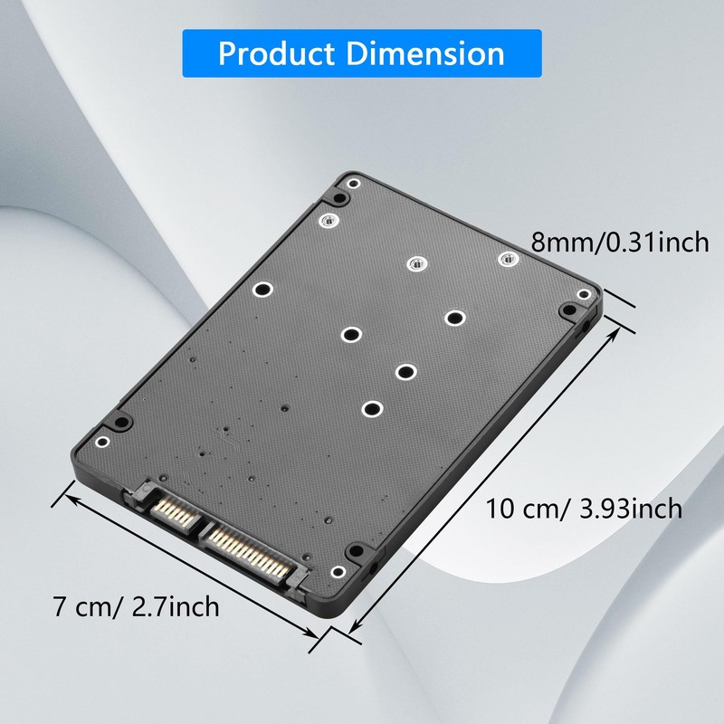 CERRXIAN M.2 NGFF SSD & MSATA SSD to 2.5"" SATA