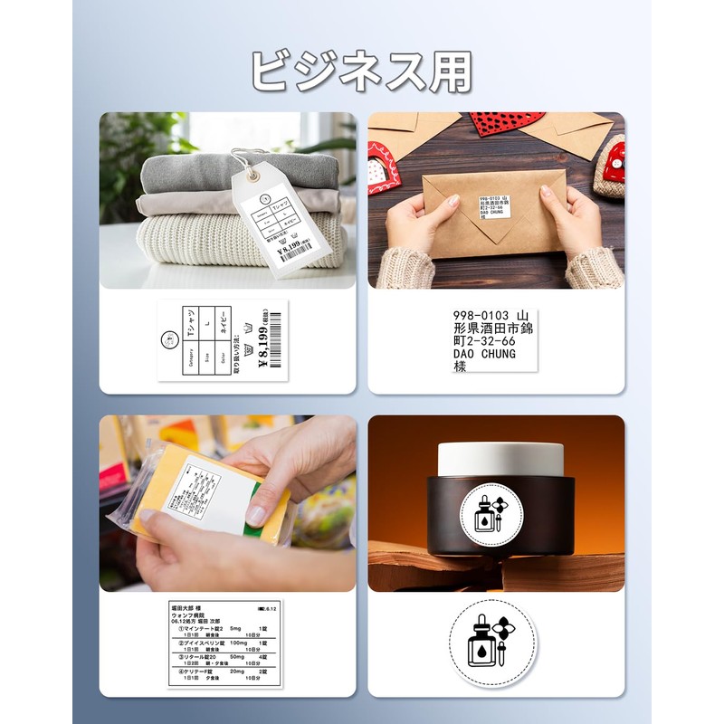 Phomemo M250 Label Printer, Smartphone Compatible, Label Writer, Sticker Printer,