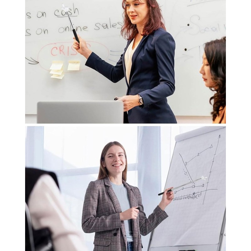 TPZORJX Extendable Pointer Stick, Telescopic Teacher Pointer, Retractable Classroom, Finger