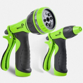 YESTAR Garden Hose plastic Nozzle Spray 8 Adjustable High Pressure Patterns Hose Nozzle and Water Pistol Nozzle for Watering Plants Cleaning Car Washing and Showering Pets