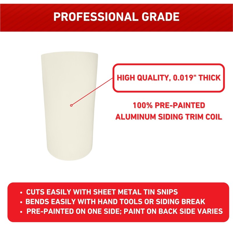 Eagle 1 Aluminum/Vinyl Siding Coil (Multiple Sizes) Each Roll Includes