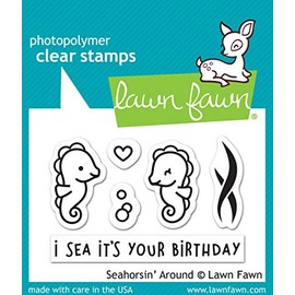 Lawn Fawn Seahorsin' Around Clear Stamp Set LF1967