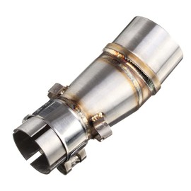 Riloer Motorcycle Exhaust Centre Pipe Silencer Link Exhaust Adapter for Kaw-as-aki Z250 Ni-nja 250 300
