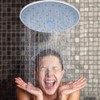 R&Xrenxia Round Roof Rain Top Shower Head, ABS Grey Shower