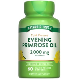 Nature's Truth Evening Primrose Oil Softgels | Cold Pressed | Non-GMO & Gluten Free Supplement