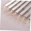 Healeved 2pcs Stainless Steel Eyebrow Tweezers Set Clamps Angled Eyebrow
