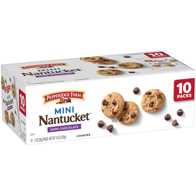 Pepperidge Farm Nantucket Mini Dark Chocolate Chip Cookies, 1 Oz
