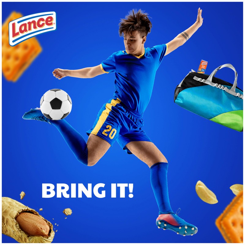 Lance Sandwich Crackers, ToastChee Peanut Butter, 20 Individually Wrapped Packs,