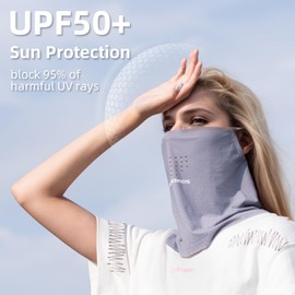 ROCKBROS Summer Cooling Neck Gaiter for Men Women, Face Cover for Sun Protection, Breathable Balaclava for Cycling