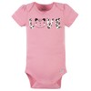 Gerber Baby Girl's 8-Pack Short Sleeve Onesies Bodysuits, Leopard Pink,
