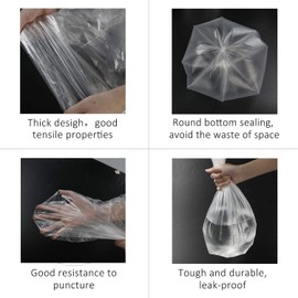 Cand 4 Gallon Clear Garbage Bags, Trash Bags Bin Liners, 110 Counts