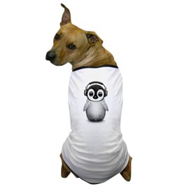 CafePress Baby Penguin Dj Wearing Headphones Dog T Shirt Dog T-Shirt, Pet Clothing, Funny Dog Costume