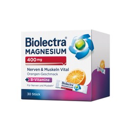 Biolectra 400 mg Nerves & Muscles Vital Orange Pack of 30 Magnesium Vitamin B