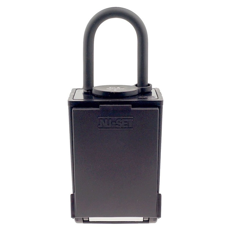 NU-SET 2084-3 Key/Card Storage Push Button Lockbox with Combination Locking