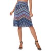 Urban Coco Women's Ruched High Waist Knee Length Jersey A-Line