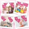12 Pcs Pink Heart Balloons,18 inch Heart Shape Foil Balloons