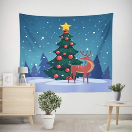 Rose Christmas Pastry Wall Hanging Decor Decor Decor Reindeer & Christmas Tree