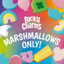 Lucky Charms Only Marshmallows Snacks and Baking Ingredient, St. Patrick’s Day Edition, 4 oz