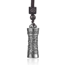 MizayRiuq Memorial Cremation Urn Necklaces, Small Keepsake Urn for Human Ashes, Pet Urns for Dog & Cat Ashes, Mini & Compact Urn, 18g Lightweight, Brass