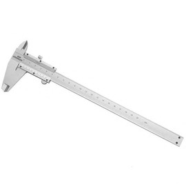High-precision caliper, made of high carbon steel, for measuring width, outer diameter, inner diameter and depth. (0-150 mm)