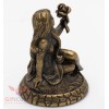 Solid Brass Amber Figurine of Virgo Astrology Zodiac sign Horoscope