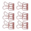 19mm 80pcs Binder Clips Strong Clamping Force Metal Hollow Tail