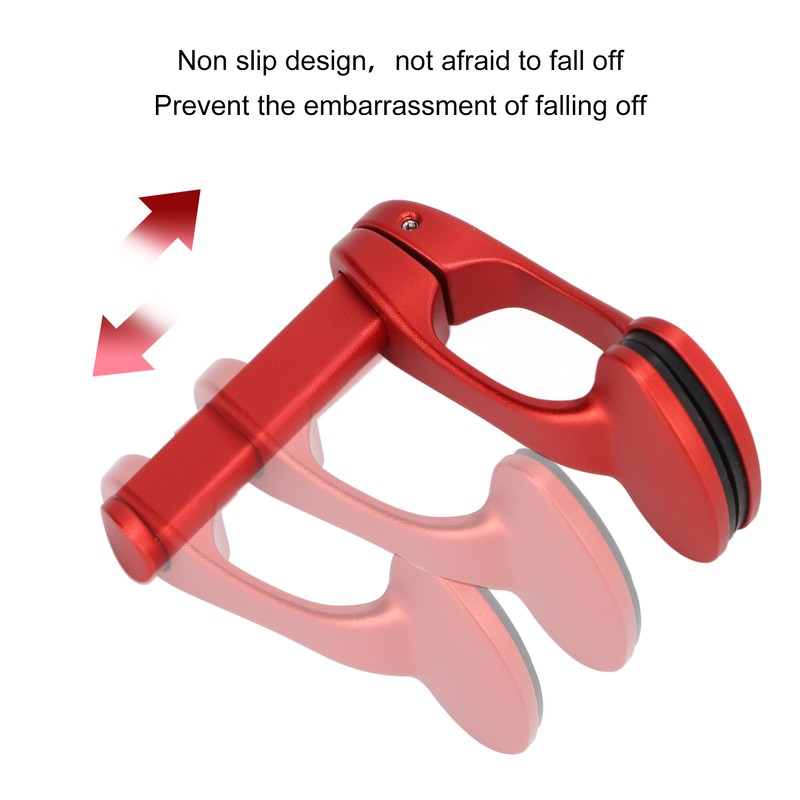 Nose Clip Aluminum Alloy Anti Skid with Silicone Pad for