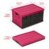 Glad Collapsible Storage Bin with Lid - 48L Foldable Plastic