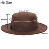 INOGIH Classic Boater-Fedora-Hat Wide-Brim Panama-Jazz Hat Flat-Top-Porkpie Felt Hat for