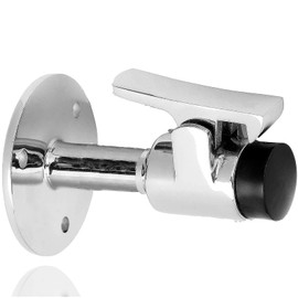 AFCLT Boat Marine Grade 316 Stainless Steel Heavy Long Doorstop Catch Set Surface Mirror Treatment Yacht Ship Hatch Stopper Soft Stop Catch Anti-Collision Holder Hold Keep Door Open (1)