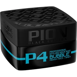 Pion Black Edition P4 Bubble Professional Hair Styling Wax 175 ml - Professional Hair Styling Wax with Medium Hold and Shiny Look