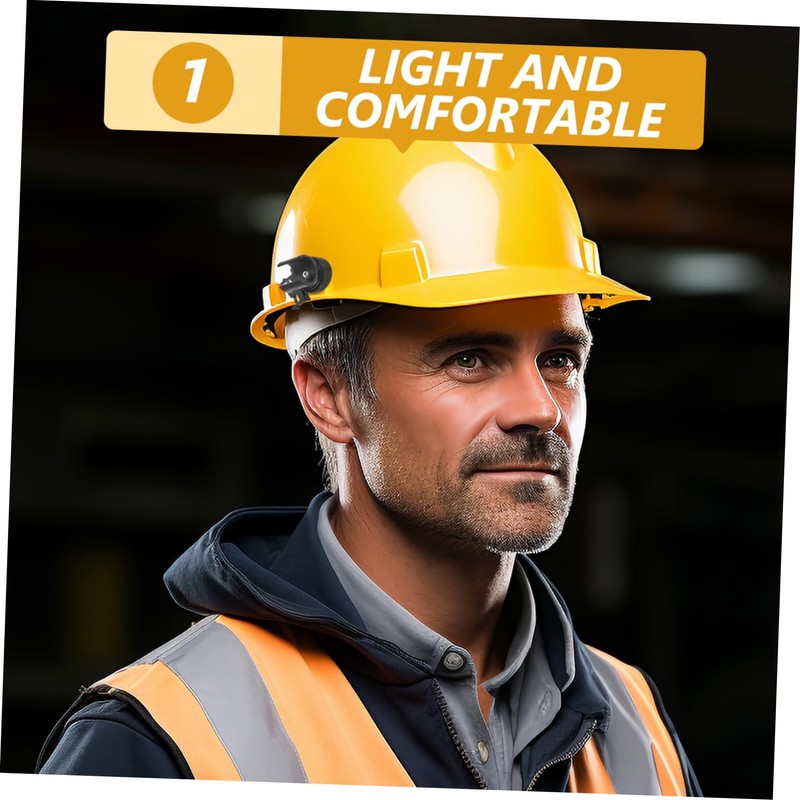 COHEALI Head Light Hard Hat Clip Flashlight Holder for Safety