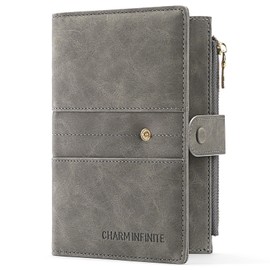 LEEXTON RFID Blocking Leather Passport Wallet Cover Case with Pen and Card Slots Travel Wallet for Women/Men Travel Must Haves Accessories