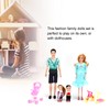 Family Dolls Set of Dad Pregnant Mom Girl Boy Children