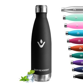 Stainless Steel Drinking Bottle, 750 ml, Thermos Flask, BPA-Free, Suitable for Carbonated Drinks, Leak-Proof, Double-Walled Thermos Flask, for Fitness, Running, Office, Adults, Camping, Fitness