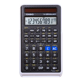 Casio fx-260 Solar II Scientific Calculator | 10-Digit Display | Fraction & Trig Functions | Ideal for Middle School, High School Math, Algebra, Trigonometry | Solar Powered