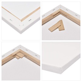 Artina FSC® Stretcher Frame Set of 5 Academy 40 x 60 cm - Canvas Set Painting Cloth Made of 100% Cotton Canvas 280 g/m² - Stretcher Frame Set Canvas for Painting for Acrylic, Watercolour, Oil Paint