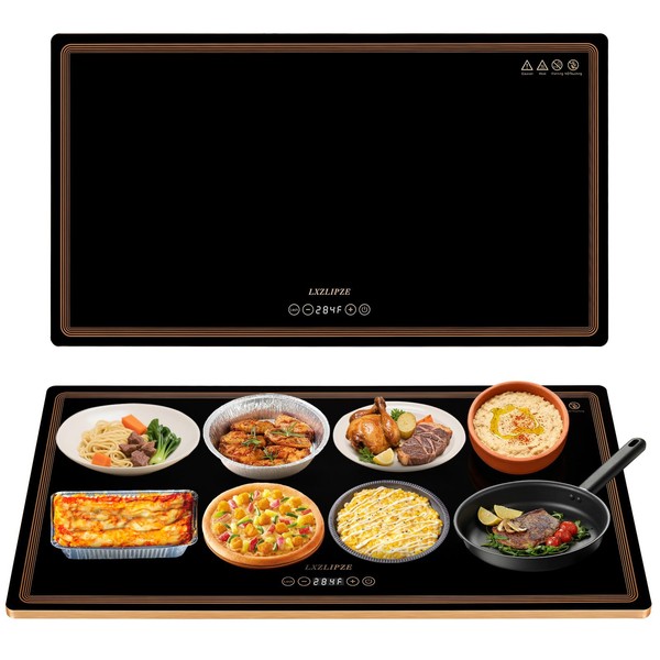Electric Warming Tray (Large 32x18 Inches),Food Warming Mat with 12