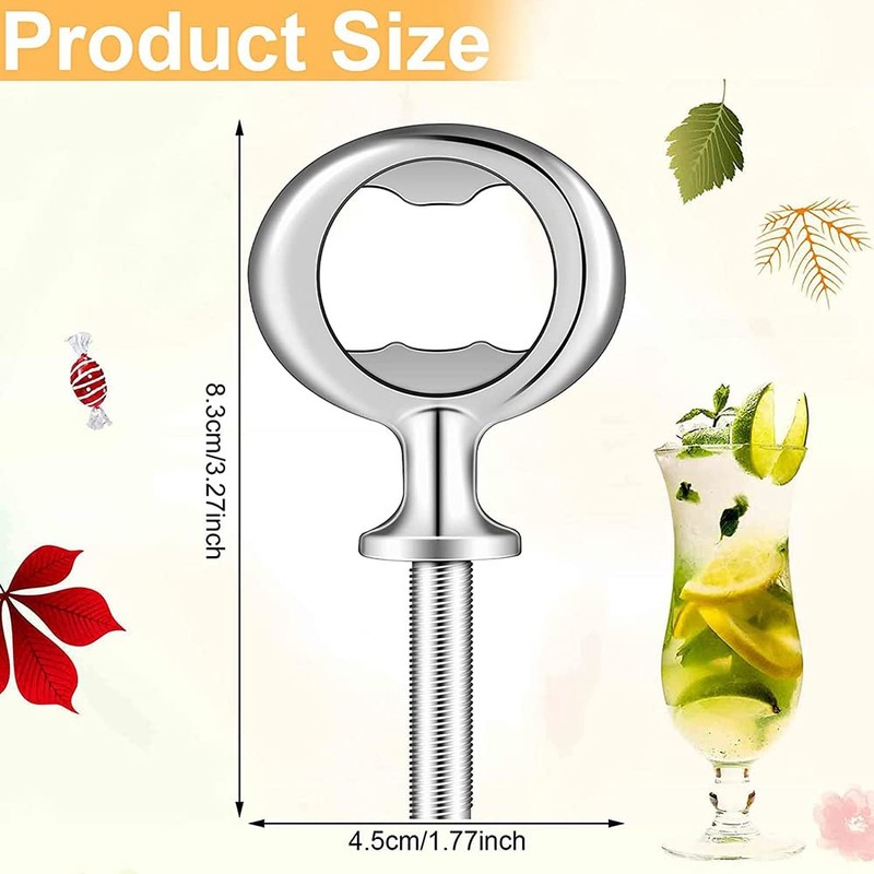 linlinfa 8 Pieces Bottle Opener Set Metal Bottle Opener DIY
