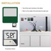 DIGITEN Aquarium Thermometer Digital Fish Tank Thermometer with Large LCD