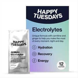Electrolytes | Rehydration & Recovery Electrolyte Powder | Hydration Sachets for Energy & Focus Support | Ideal for Late Nights, Busy Days & Festivals | Lemon Flavour | 12 Sachets