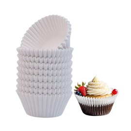 200pcs White Standard Cupcake Liners for Baking Cup, No Smell, Grease-proof Muffin Liners, Standard Size Cupcake Cups for Party, Wedding, Birthday