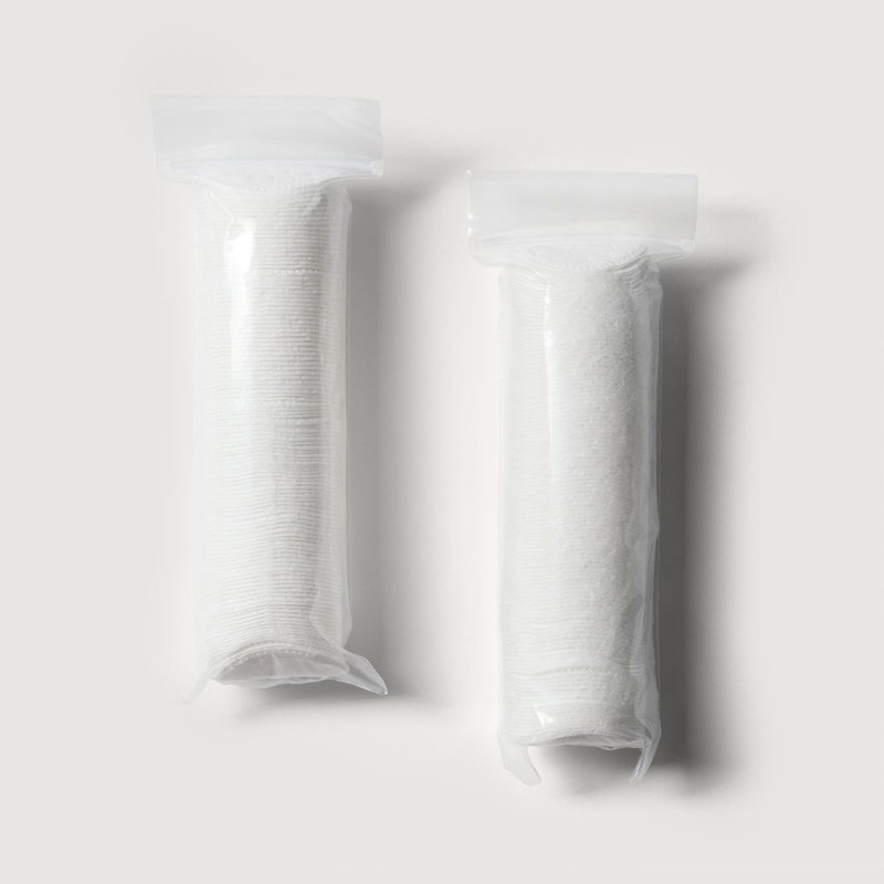 JAJU 엠보 원형 화장솜 200매 Embossed Round Cotton Pads 200