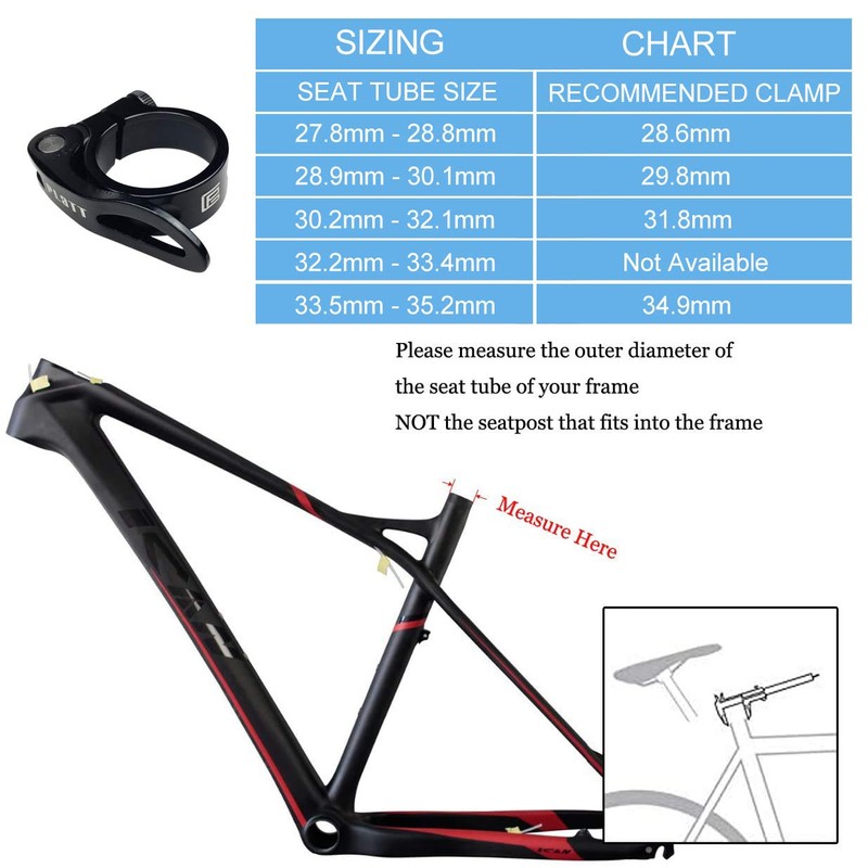 Platt Bicycle Seat Clamp with Quick Release Aluminium Alloy Seat