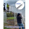 hannger 40 PCS 3.28FT Greenhouse Wiggle Spring Wire and Lock