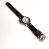 Dark Brown 22mm Tooled Embossed Genuine Premium Leather Band Strap