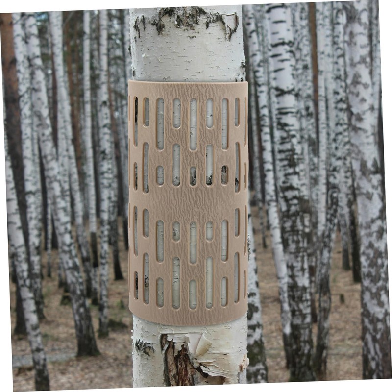 KONTONTY Plastic Tree Trunk Protector Modular Tree Guard for Enhanced