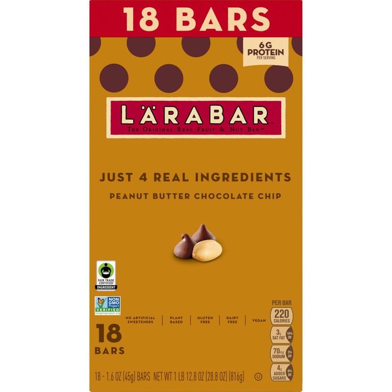 Larabar Peanut Butter Chocolate Chip, Fruit and Nut Bars, Gluten