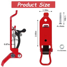 2 Pcs Shovel Mount for Roof Rack, Metal Rubber Clamp Wall Mounting Kit, Car Accessories for Roof Rack Truck Boats Military Equipment and Tools, Shovel Holder Clamp Wall Mount Kit Wall