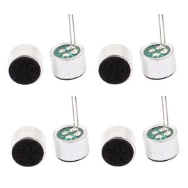 uxcell 8 Piece Electret Microphone 52dB Electret Condenser Mic MP3 MP4 Microphone Sensor Inserts with PCB Pins 9x7mm